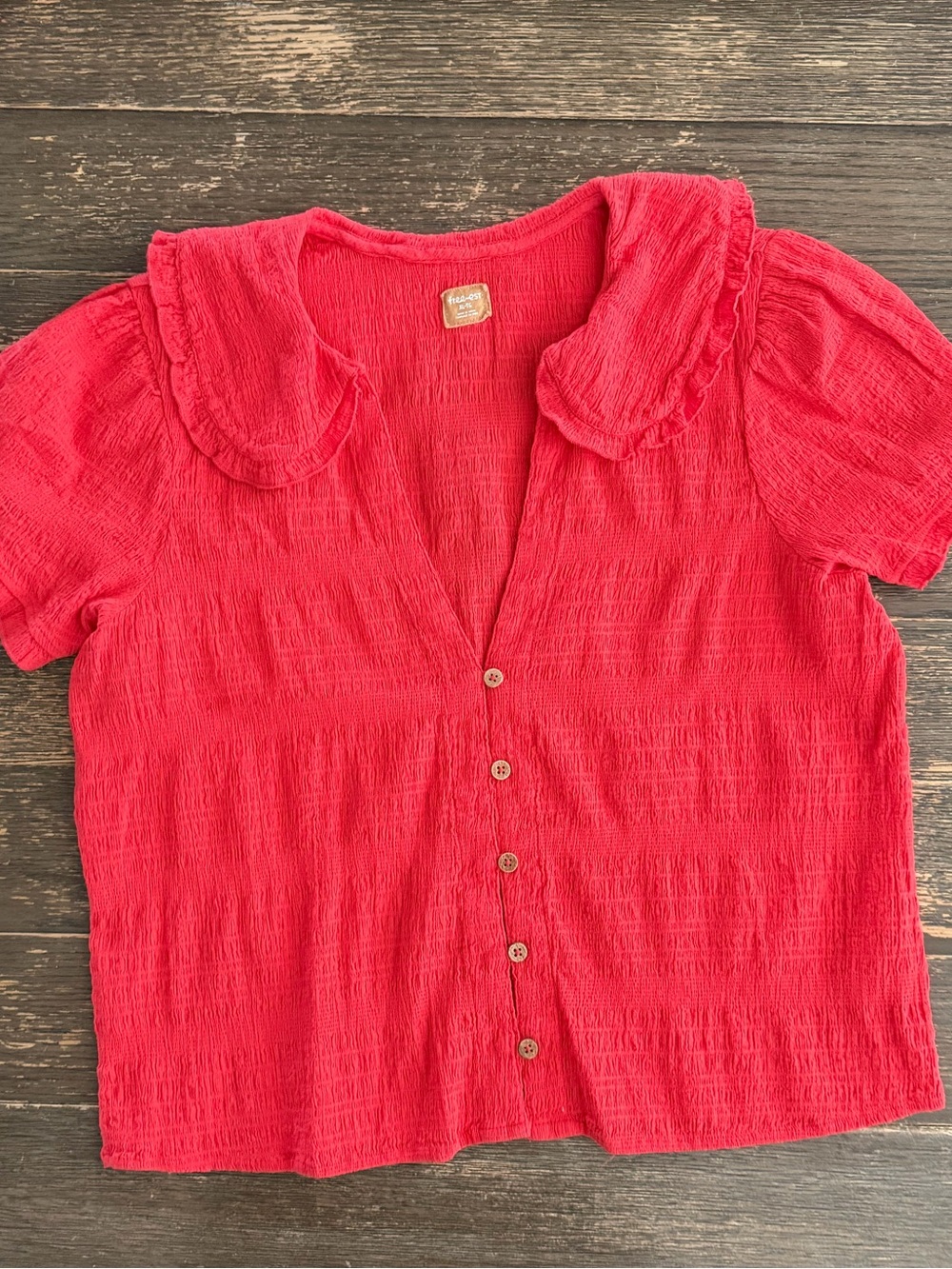 Free People Collared Top
